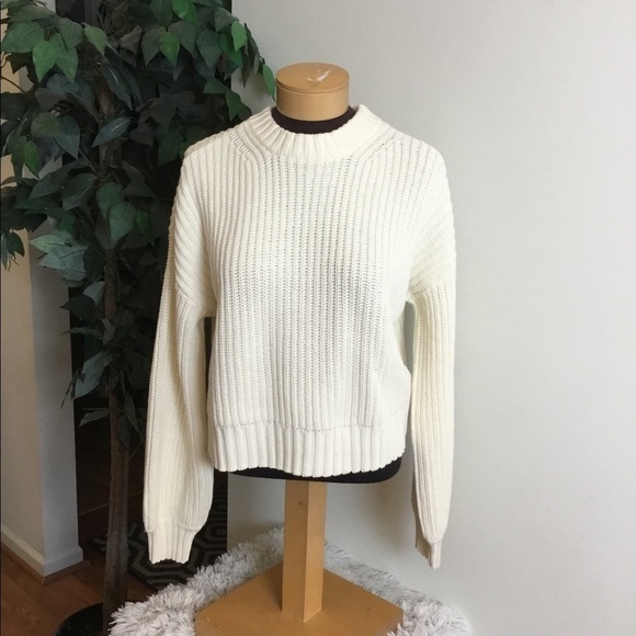 POPSUGAR Tops - Pop Sugar sweater chunky knit XXL creamy white